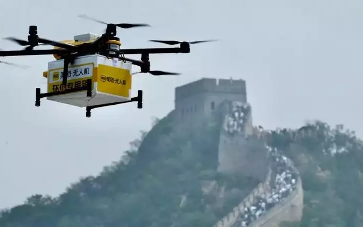 Drone Delivery Takes Flight at Great Wall: Meituan Brings Future to China's Ancient Wonder